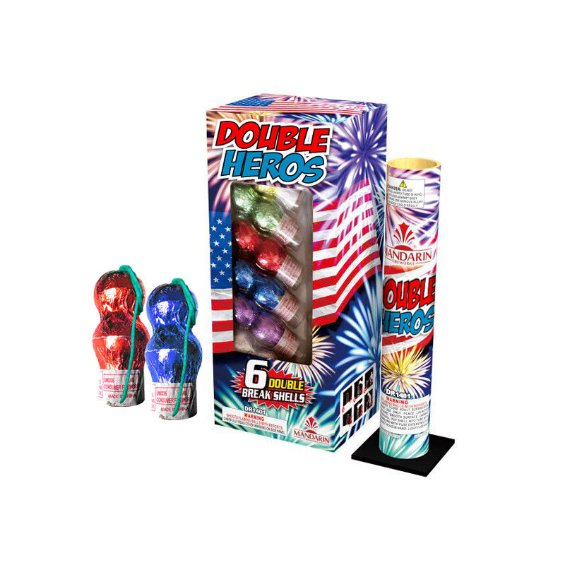 Celebration Chinese Canister Artillery Shells Double Bomb Heros Fireworks