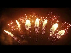 マンダリンの花火の火工術は65の打撃定形花火に送風する