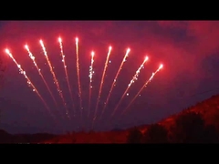 1.3g祝祭の単一の列の花火は火工術に10の打撃の中国の花火挨拶する