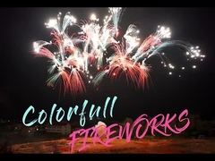 中国 湖南 工場 日中の花火 ケーキ 花火 彩色の煙 花火 ケーキ 2024
