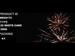 22 ショット 350g ケーキ 花火 1.4g Un0336 花火 様々な形状