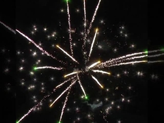 25 ショット パイロテクニックケーキ花火 180x180x225cm