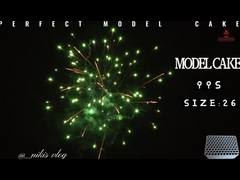 マンダリン99ショット カラフルな消費者のケーキ 祝いの花火