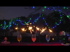 結婚式7インチネオンスパークラー 多彩のスパークラー ゴールデンスパークラー効果