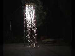 シルバー/ゴールド 色彩豊かな結婚式祭 噴水 花火 0.029 CBM