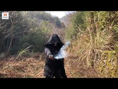 中国ワイヤー引きデュアルスモークカラーフレアレインボースモーク花火 中国昼間用パイロ煙幕弾