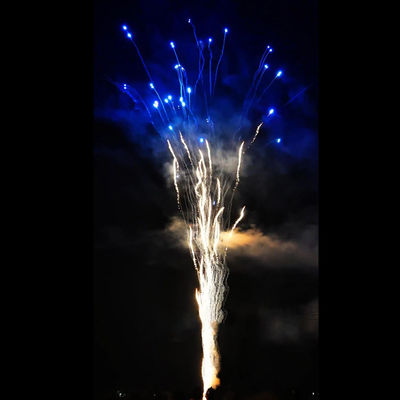 Chinese Factory Wholesale Customized Blue Fireworks Pyrotechnics 100 Shots 1.4G Consumer Howling Wolf Cake Fireworks For Party