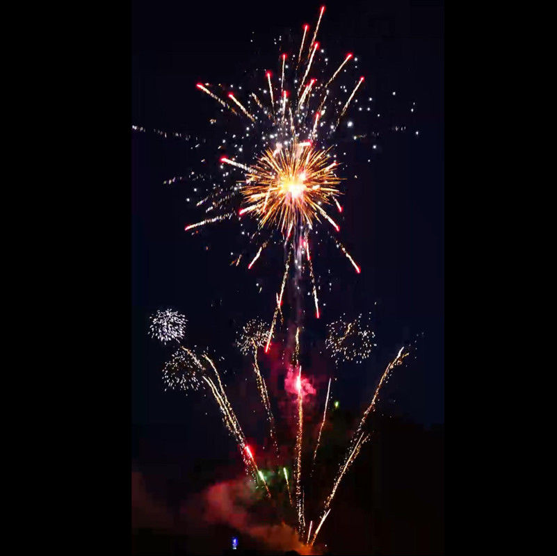 Chinese Customized 188 Shots Cake Fireworks Pyrotechnics Salute For Celebration
