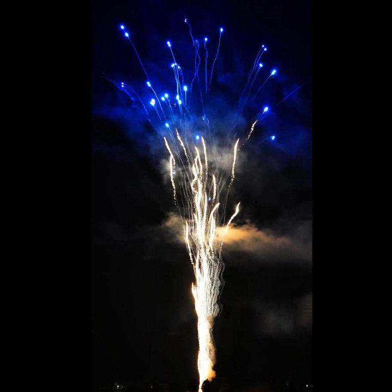 Chinese Factory Wholesale Customized Blue Fireworks Pyrotechnics 100 Shots 1.4G Consumer Howling Wolf Cake Fireworks For Party