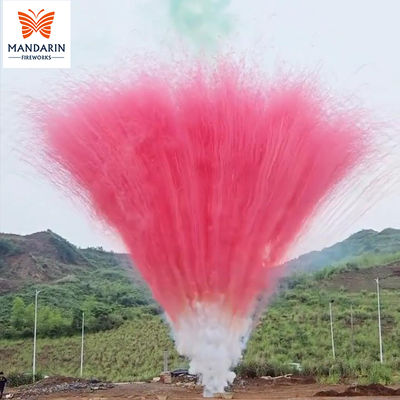 工場100発花火バッテリー 昼間用ケーキ花火 残りカスなし 内管なし カラフル煙花火ケーキ 爆竹