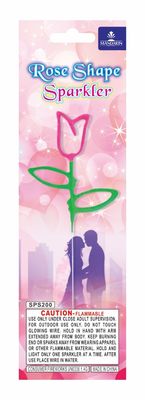 中国の7インチの花火のキラキラ輝く物 ローズは結婚の電気冷たいキラキラ輝く物を形づける