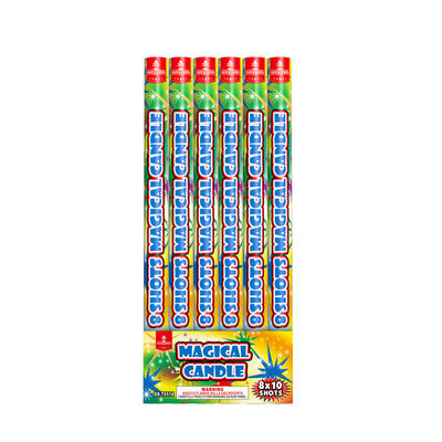 瀏陽市の輸出8球のローマ花火、14kg祝祭の球のロゴはカスタマイズした