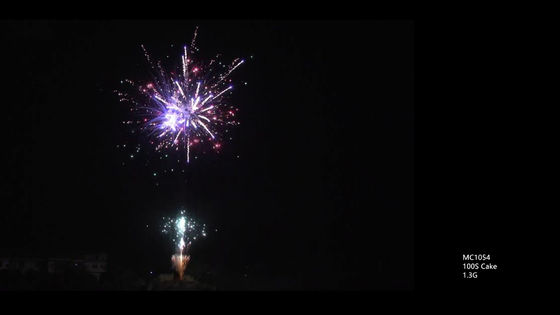 マンダリンの専門家100の打撃は火工術に挨拶する