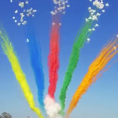 注文のマンダリンの火工術の昼間の挨拶のケーキの花火49の打撃